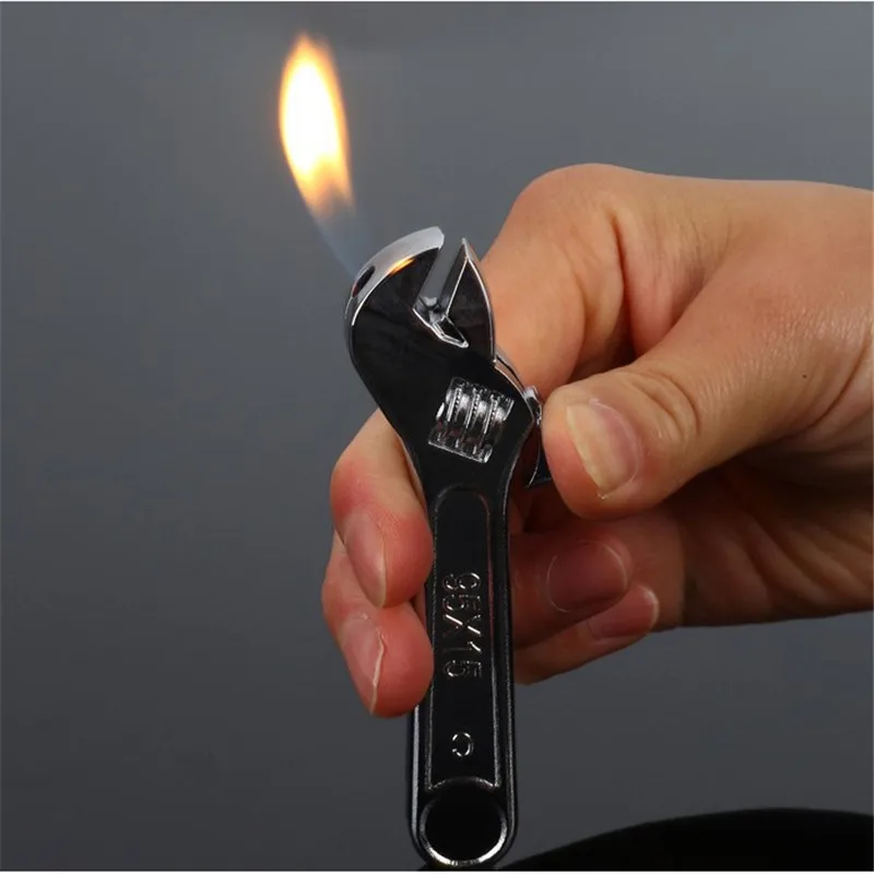 

2025 Newest Wrench/Pliers Open Flame Lighter Novelty Cigar Igniter Smoke Windproof Fire Cigarette Lighters & Smoking Accessories