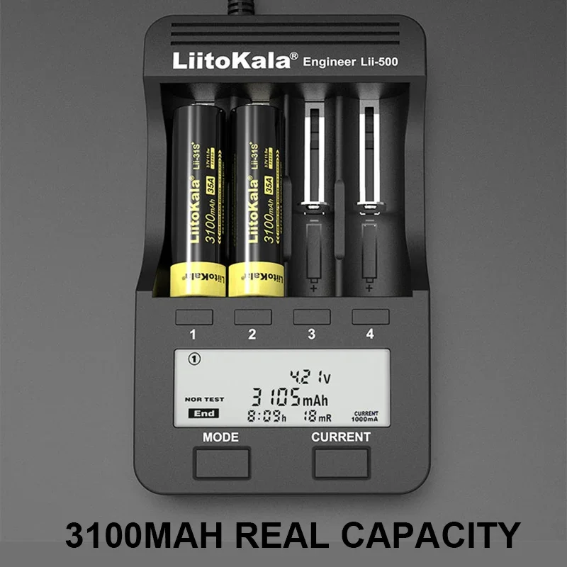 New LiitoKala Lii-31S 18650 Battery 3.7V/4.2V Li-ion 3100mA 35A Power battery For high drain devices+DIY Pointed