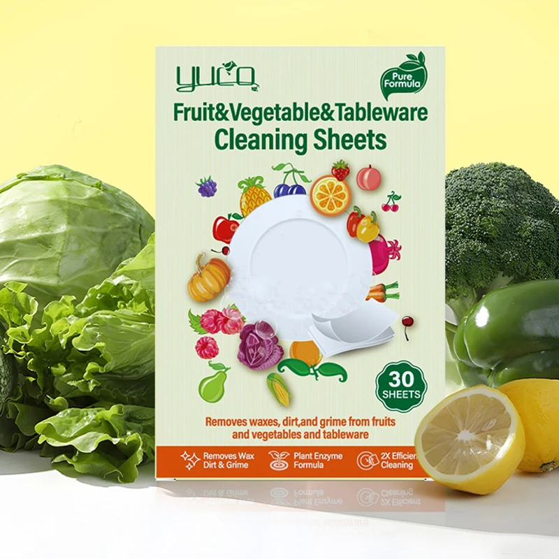 Dishwasher Cleaner Fruit Vegetable Tableware Descaling Detergent Tablets Kitchen Cleaning Tools For Dishwasher Washing Machine