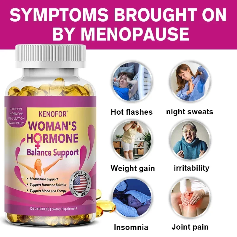 Female Hormone Balance – PMS Support Supplement for Women, Hormonal and Menopausal Relief, Mood Support, Bloating Relief, PMDD