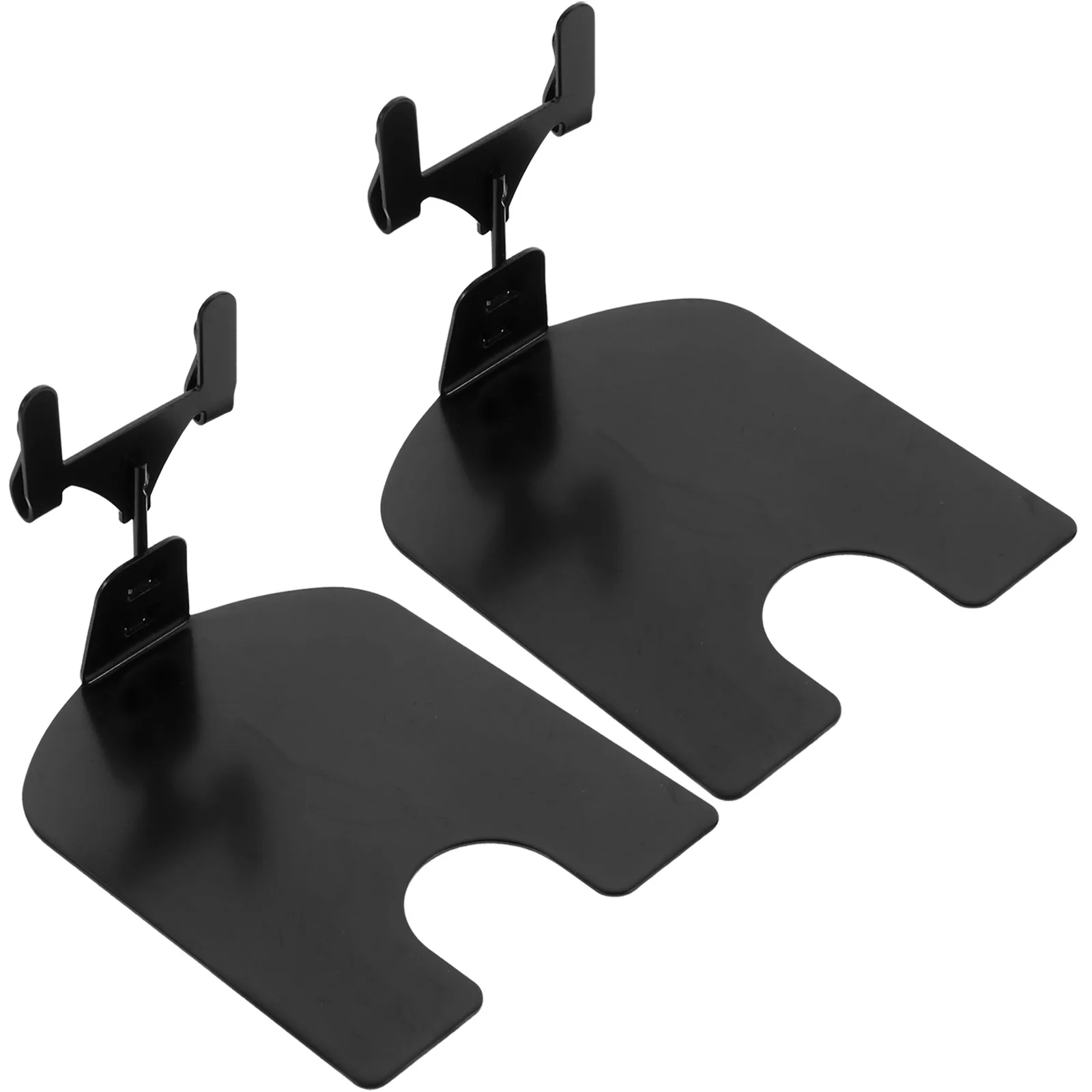 

2 Pcs Metal Advertising Clip Sign Holder Black 5cm Fork Type Business Card ganizer Space Saving High Hardness Practical