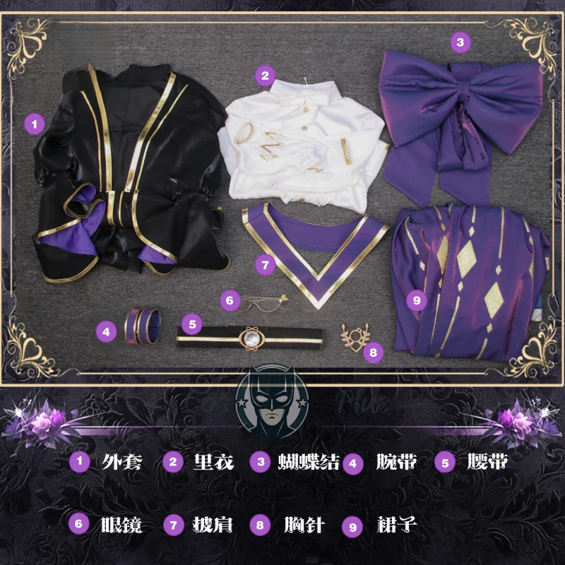 Disfraz de Cosplay de Identity V Mary, uniforme de Reina sangrienta para mujer, vestido morado elegante para fiesta, juego de Halloween, Navidad, Carnaval, conjunto completo