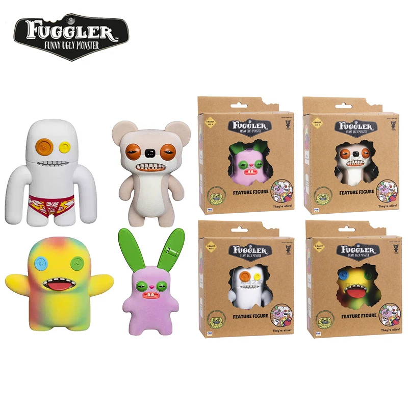 

Fuggler Feature Figure Series Doll Movable Action Figures Teeth Monster Creative Ugly Cute Funny Cartoon Model Toy Children Gift