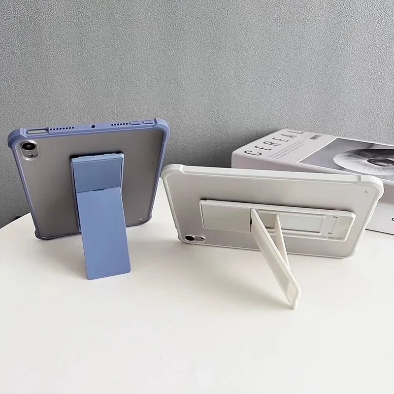 Matte Clear Bracket Tablet Case for Samsung Galaxy Tab S11 S9 S8 S7 S9 FE Plus 12.4 S7 A9 Plus A9 8.7 Shockproof Protect Cover