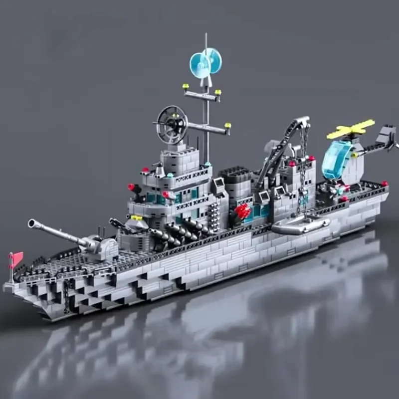 Navy Ship Building Blocks Model With Multiple Variants Of Armor War Army Boat Plane Model Toys For Boys  Toys Christmas Gifts