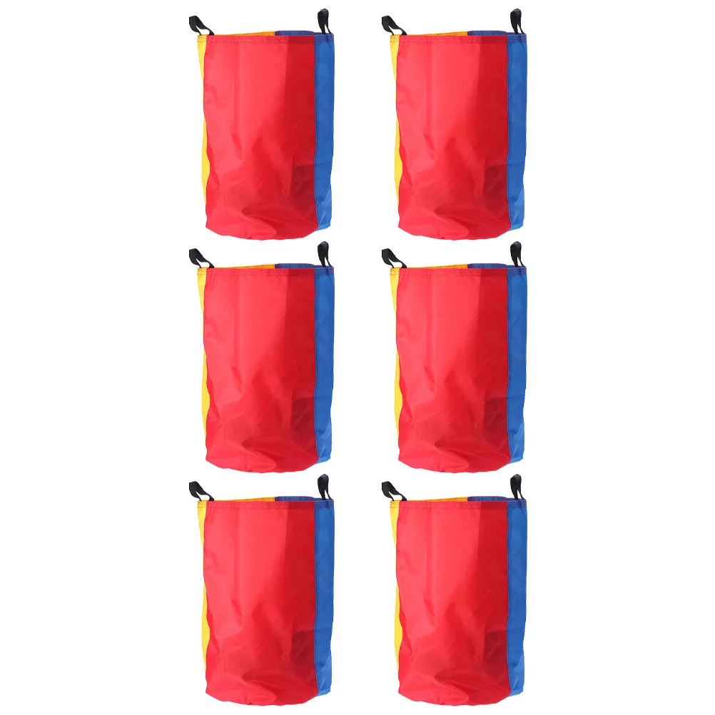 6 Pcs Jumping Bag Sack Race Bags Kids Heart-shaped Fabric Outdoor Lawn Game Props Cloth Toys Stylish