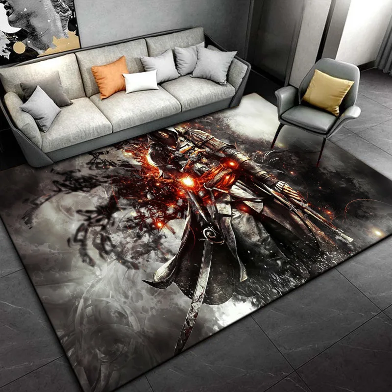 Assassins-Creed Carpet for Living Room Decoration Non Slip Home Rugs Boy\'s Bedroom Kitchen Floor Mat Washable Home Porch Doormat