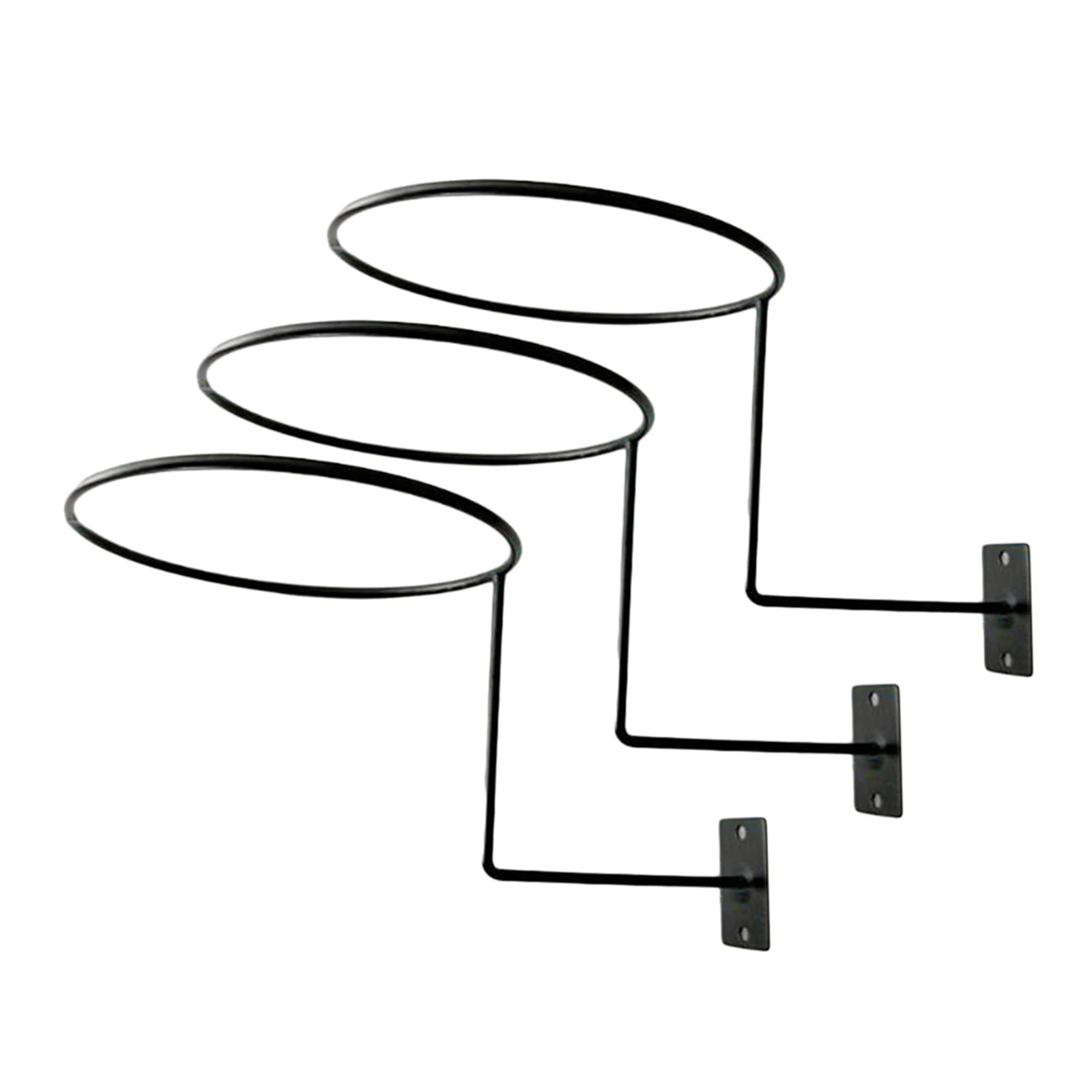 3/24Pcs Durable Metal Hats Display Holder Stand Wall Mount Baseball Caps Organizer Rack Ball Storage Shelf Hat Ball Caps Display