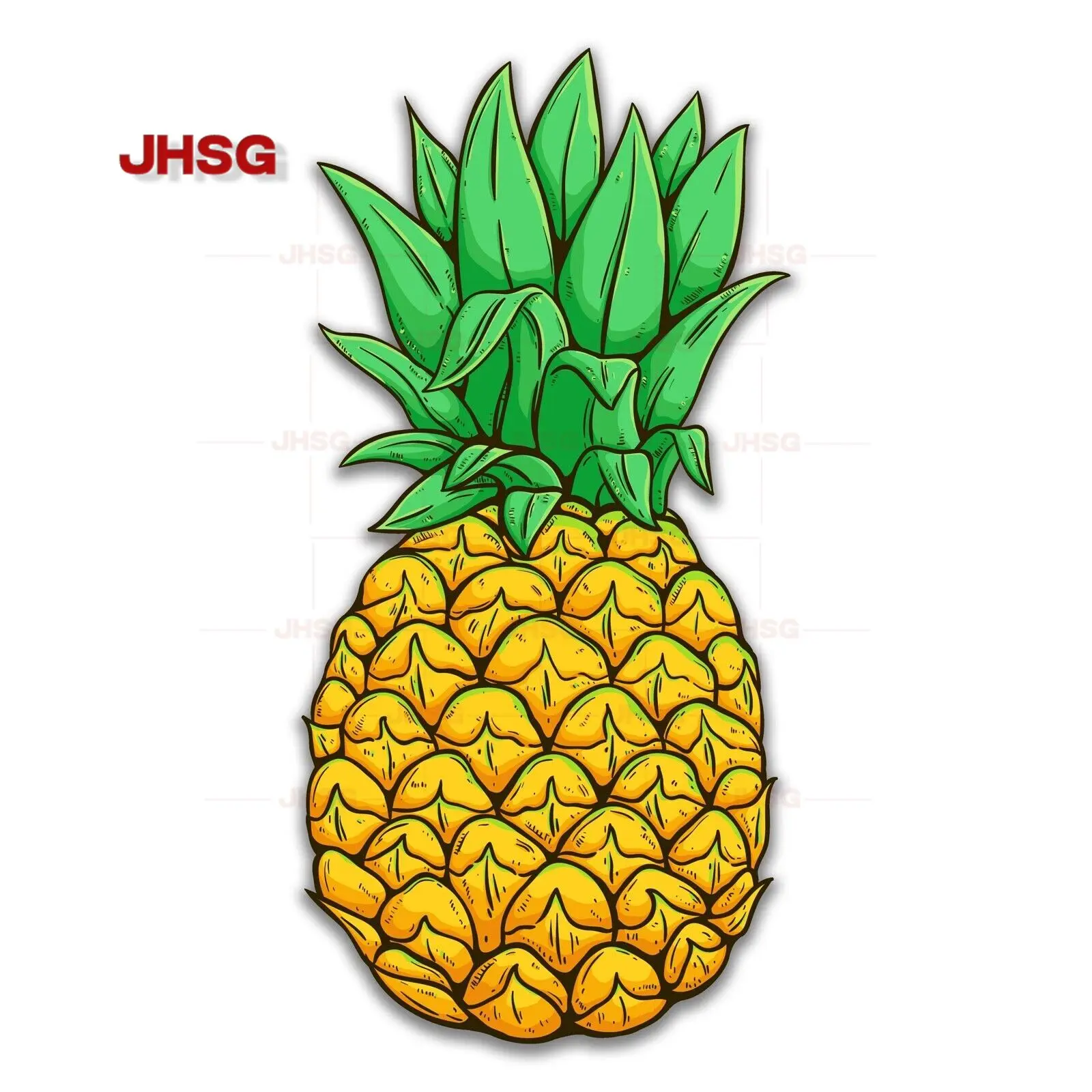 

Best Pineapple Stickers Tropical Fruit Vinyl Stickers Car Truck Laptop Windows - Vehicle External Accessories