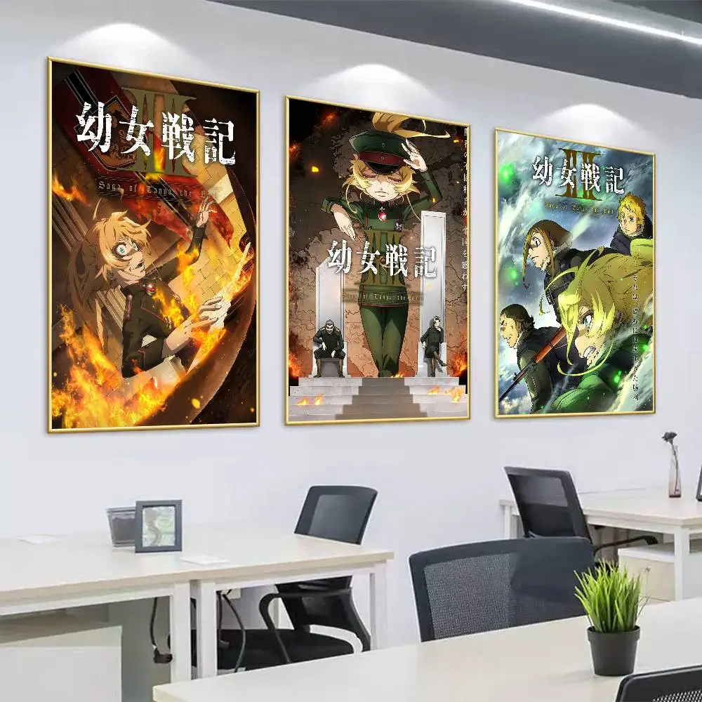 Anime Saga of Tanya the Evil New Poster Surprise Home Decoration Picture Wall Art for Study Living Room Decor