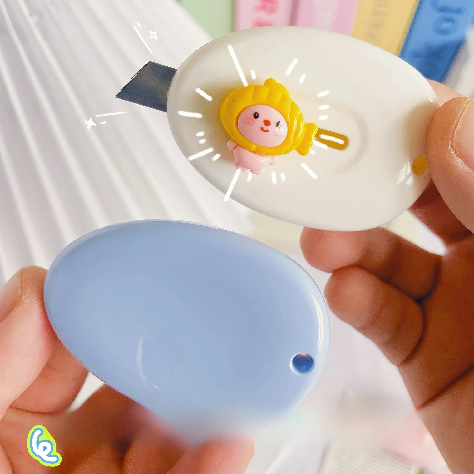 1pc Cartoon Mini Utility Knife Cutter Kawaii Letter Opener Sword Portable Open Box Student Hand Account Paper Knife Hand-made - view 3