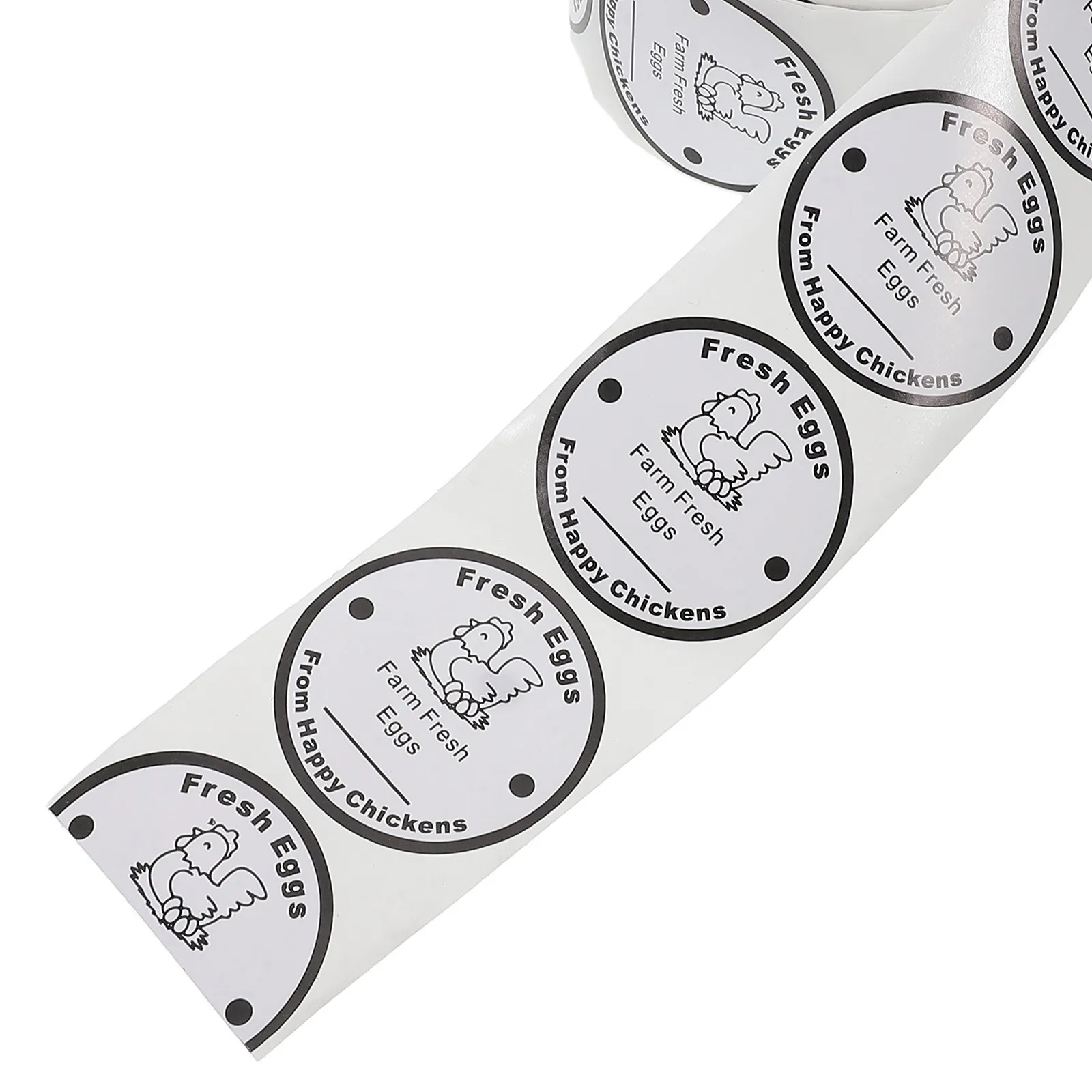 500Sheets Fresh Eggs Carton Labels 3.81 Cm Chicken Egg Stickers Market Farm Egg Carton Label Stickers for Farm Produce