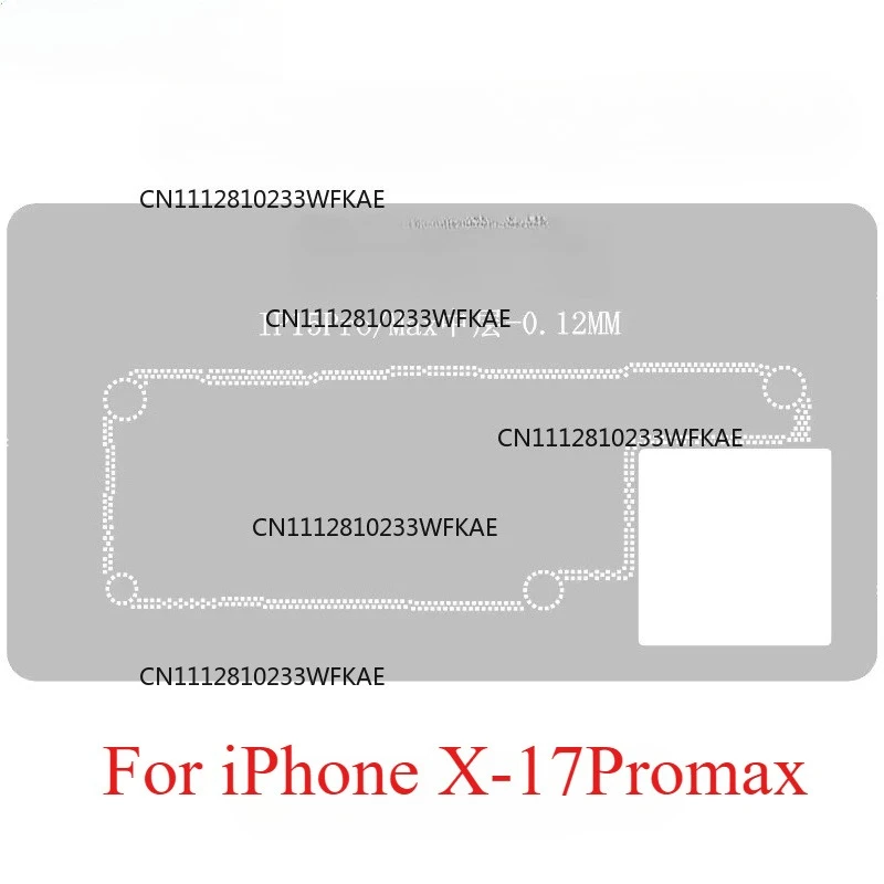 4PCS  For iPhone X-16 Pro Max BGA Reballing Middle Layer Stencil Tin Planting Soldering XS Max 11 12 13 14 15 16 Repair Tool
