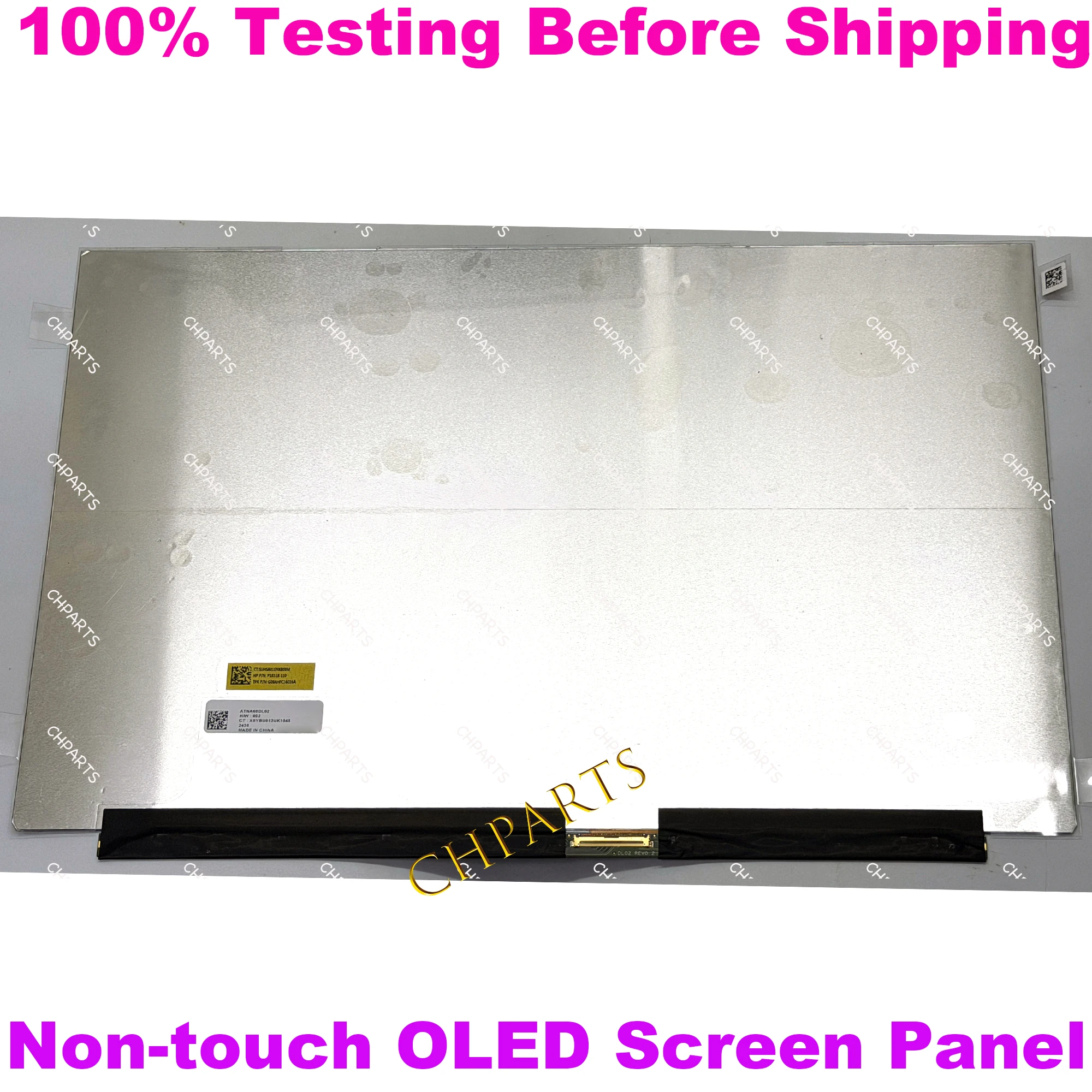 16“ 2.5K 2560*1600 ATNA60DL02 For HP OMEN MAX 16 inch 16-ah Display OLED Screen Panel  EDP 40 Pins Non-touch 240hz