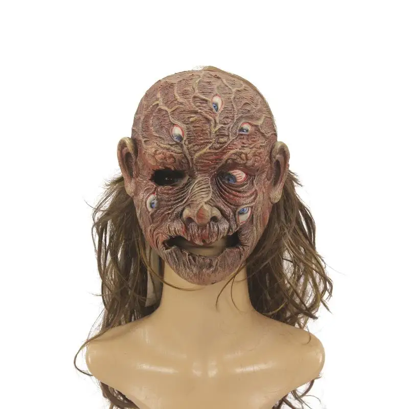 Goblin-Elf-Maske, Ork-Masken, gruselige Dämonenschädel-Monster-Gnome-Latex-Helme, Goblinoid-Kostüm-Requisite für Halloween, Karneval und Partys – Detail 2