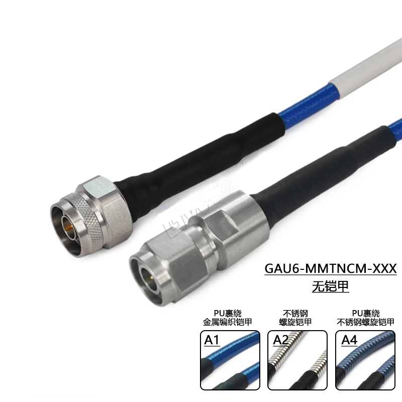 N Male TNC Male Ultra Flexible Cable GT210P DC-18GHz Armored GAU6