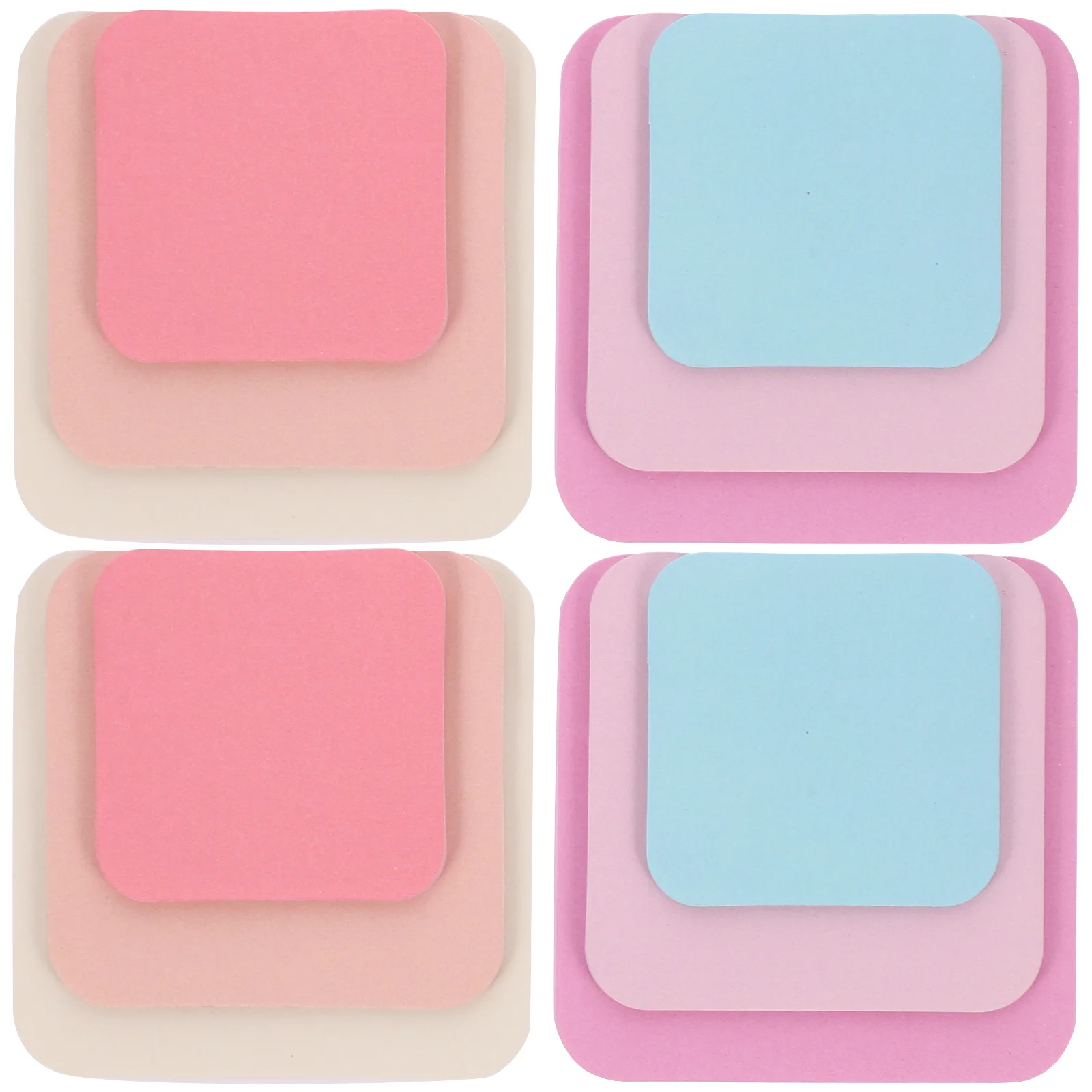 

4pcs Sticky Tabs Memo Pads Compact Book Tabs Adhesive Note Pads For Students School Supplies Self-Adhesive Memo Stickers Smooth