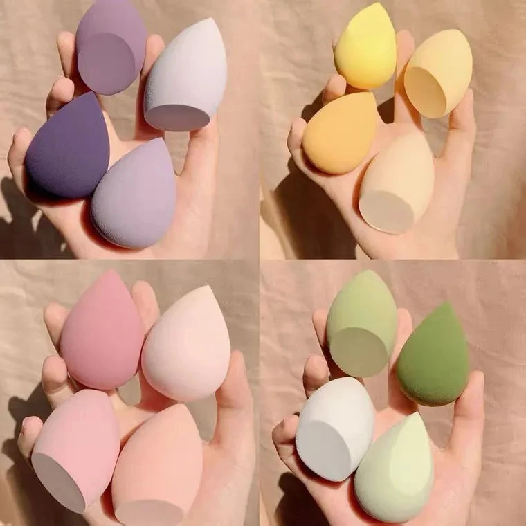 4Pc Beauty Egg Makeup Blender Cosmetic Puff Makeup Sponge Cushion Foundation Powder Sponge Beauty Tool Women Make Up Accessories