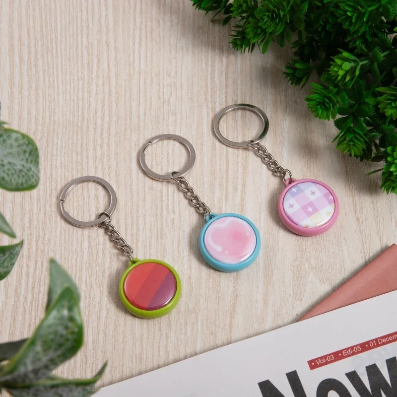 50pcs/Set 25mm 32mm 37mm Double-side Keychain Badge Button Pins Maker Key Ring Button Making DIY Round Pin Parts Making Supplies