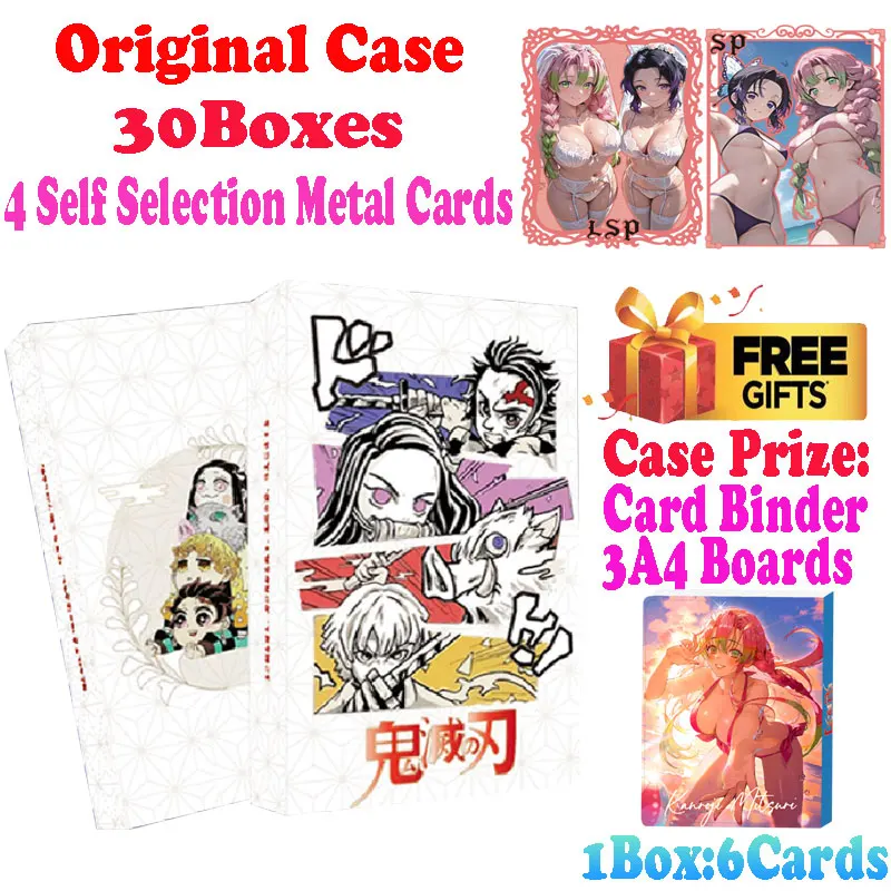 Estuche más nuevo de 2025, venta al por mayor, cultura Wuxian, Demon Slayer, Castillo infinito, tarjeta de papel de color acrílico, comercio de Mitsuri, regalo TCG