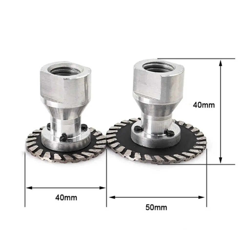 탈착식 M14 플랜지 브레이즈 다이아몬드 블레이드, 돌 화강암 대리석 조각 톱, 동굴 블레이드 연마기 액세서리, 직경 40mm, 50mm