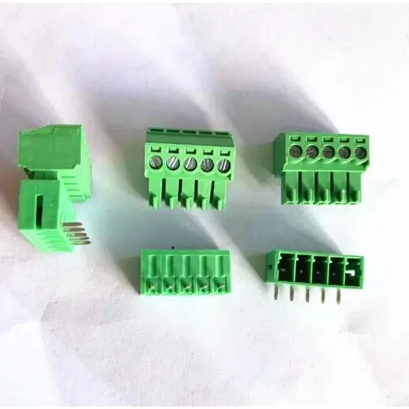 10sets Plug-in Terminal Block KF2EDGK-pitch 3.81mm  2pin 3p 4p 5p 6p 8p9p10p 12P 14P ~ 24P Phoenix Terminal Curved Needle Seat