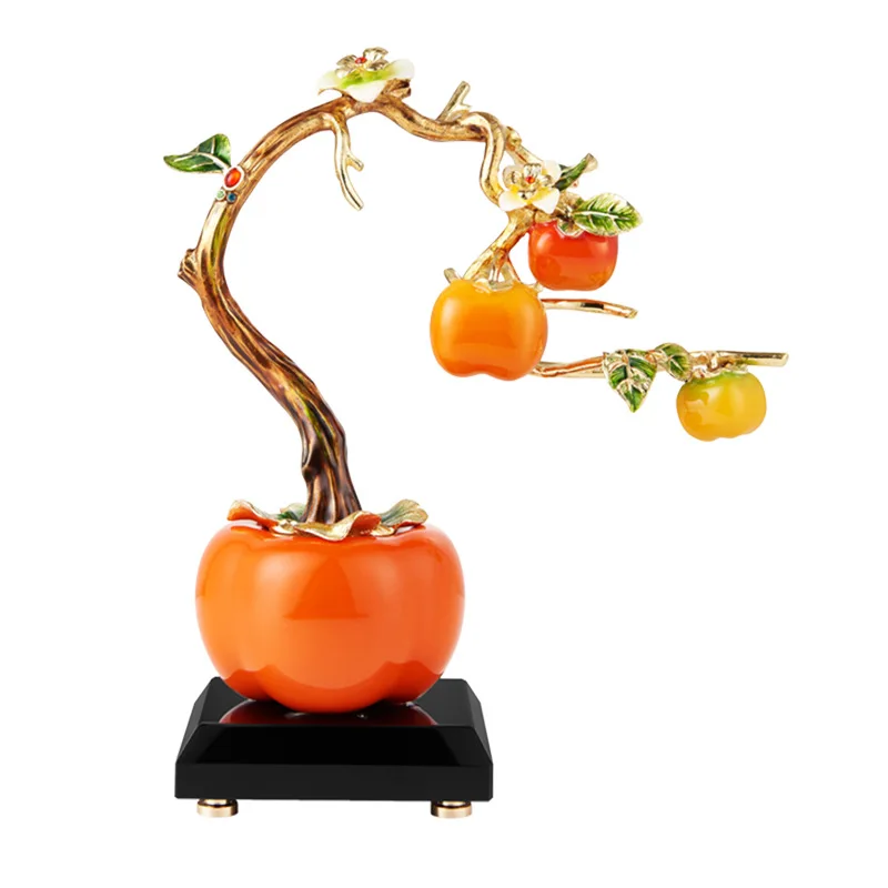 

Persimmon Ruyi ornaments, living room decorations, the joy of moving to a new house, a full set of gifts and gifts for entering