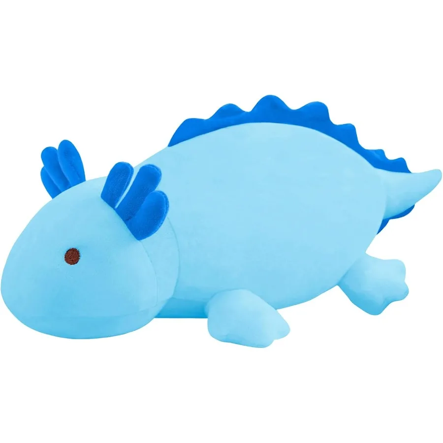 

Blue Weighted Axolotl Plush Toy 23.6 Inch Cute Stuffed Animal Pillow for Girls Boys Kawaii Gift Soft Plush with 3.1 Lbs Fill Ma