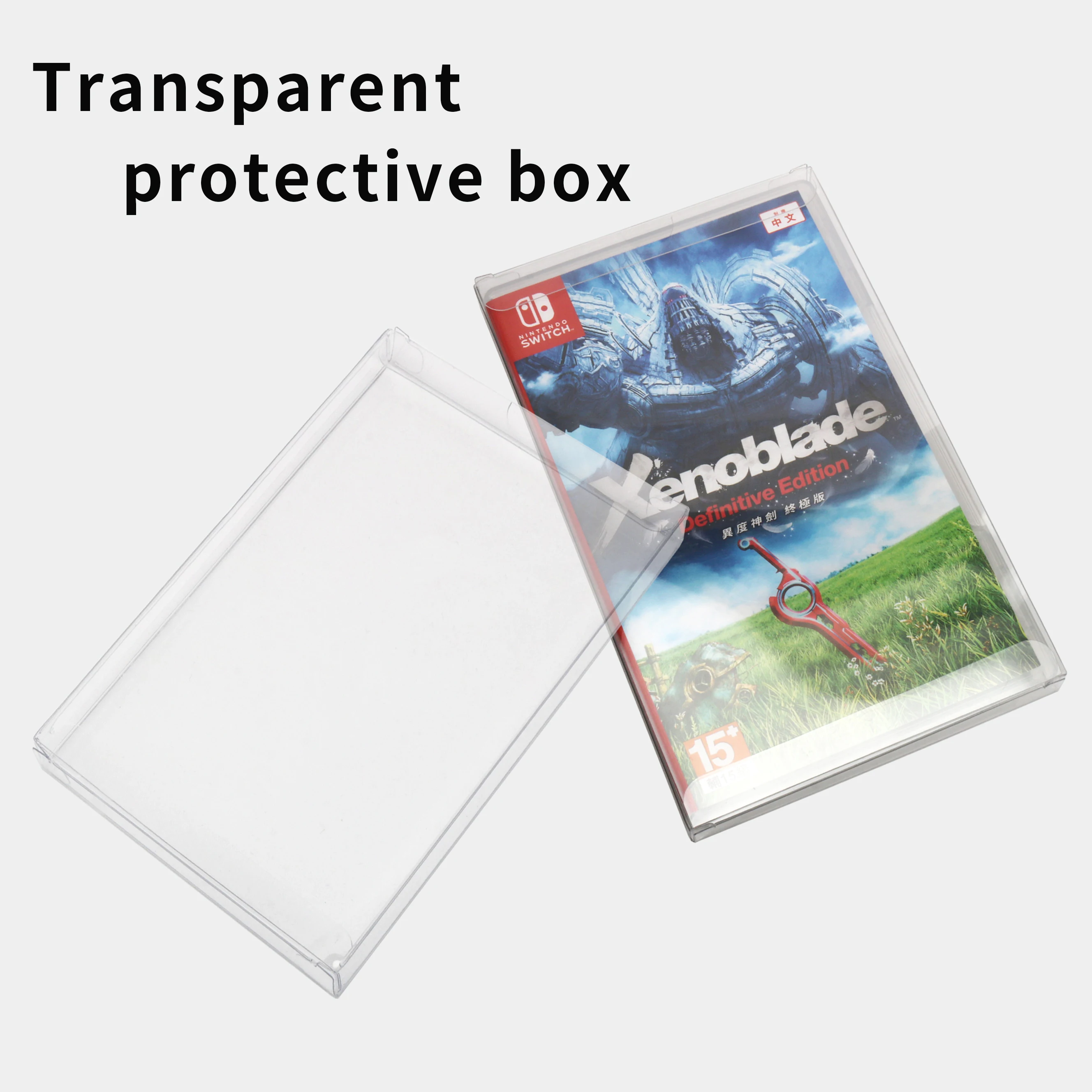 Transparent Plastic Game Cartridge Case Clear Protective Box For Nintedo Switch N64 ES SNES For  PS5 PS4 PS3 Game Cover Box