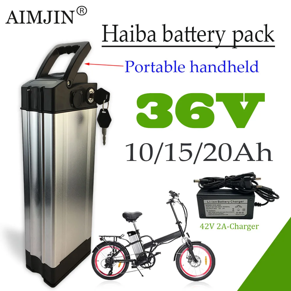 

HaiBa 36V Li-ion Battery Pack, 10Ah/15Ah/20Ah High capacity For Shengmilo MX20 Portable handheld+Charger