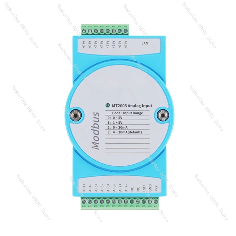 Modbus acquisition module M2000 analog 4-20mA voltage and current input to TCP network port RS485