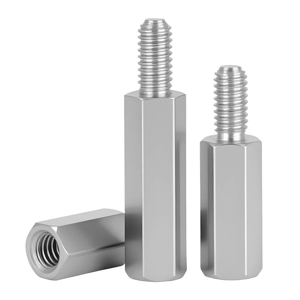 M2 M2.5 M3 M4 M5 M6 303 Stainless Steel Hex Standoff Male to Female Rack Board Stud Column Spacing Screws Bolts Spacers
