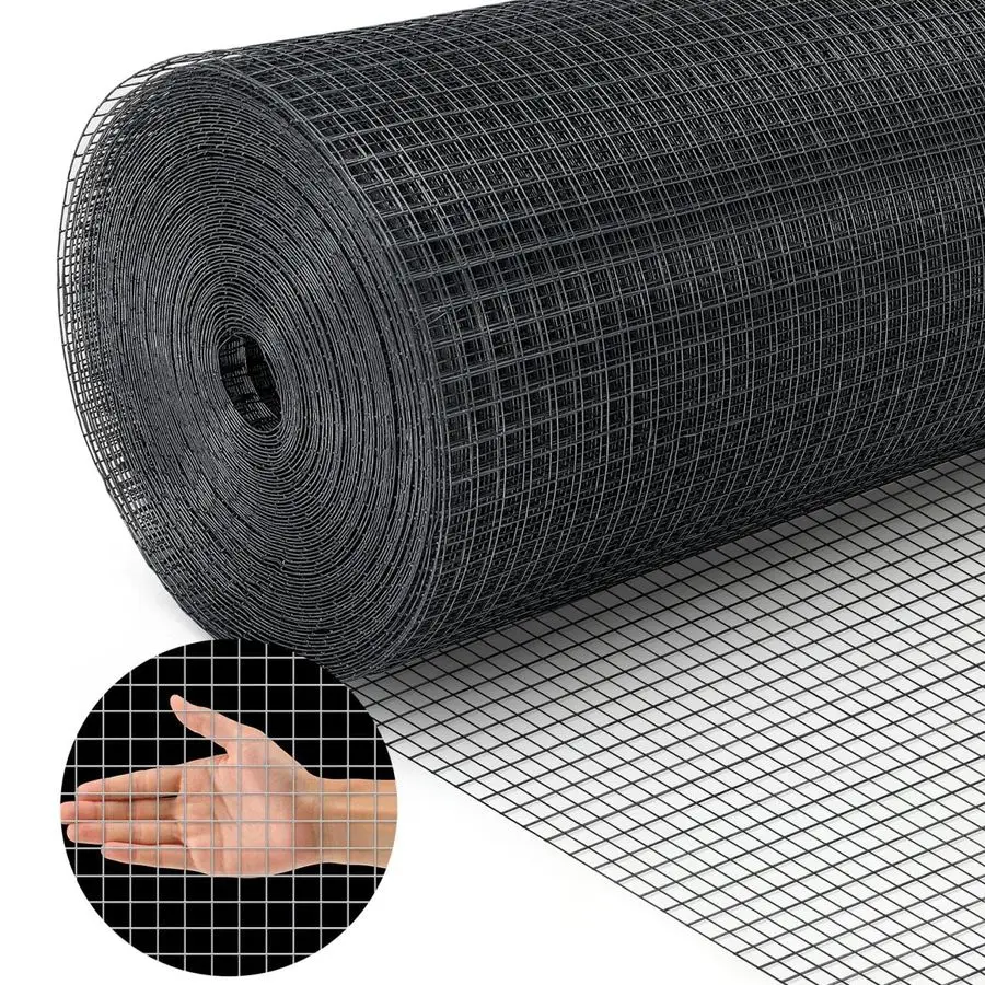 

Guard Hardware Cloth 1 2 inch 48inx100.1ft PVC Vinyl Coated 19 Gauge Square Chicken Wire Fence Mesh Roll Raised Garden Bed Plant
