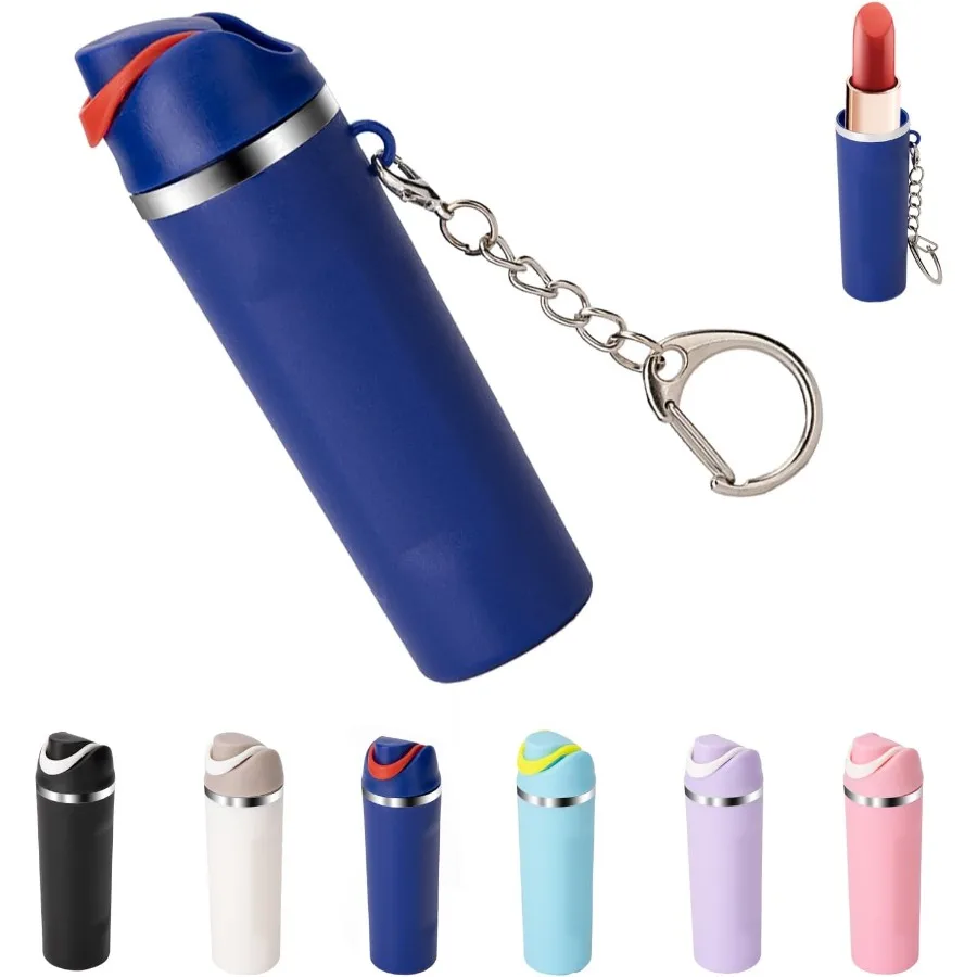 

Cute Mini Cup Keychain Compatible with Owala Water Bottle Tumbler Cup Lip Balm Holder Keychain