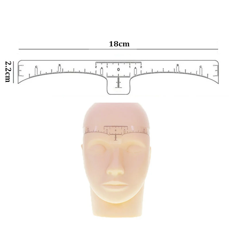 10pcs Disposable Eyebrow large Ruler Microblading Accessories Tool Measurement Mark Permanent Makeup Sticker Tattoo Tool Kit