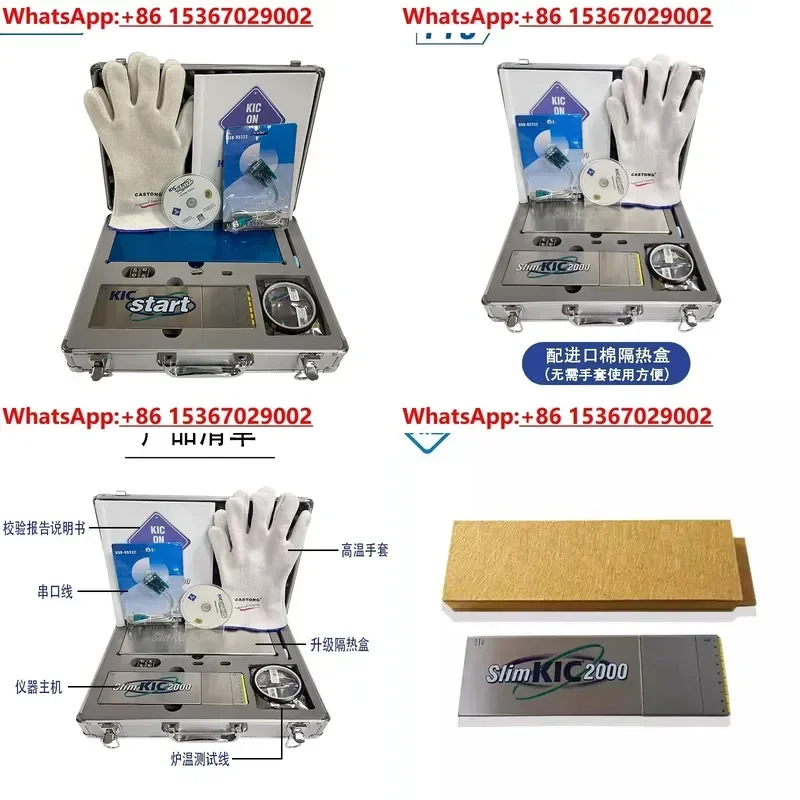KIC2000 9 Channel SMT Reflow Wave Soldering Oven Temperature Profile Real Time Tracker Data Logger for PCB Assembly Process