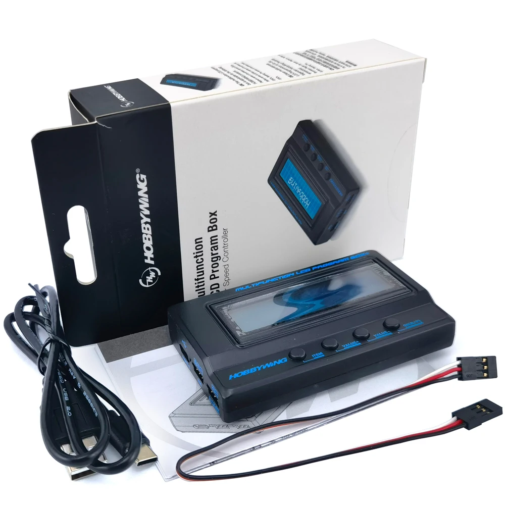 

Hobbywing 3in1 Multifunction Professional LCD Program Box Card With Voltage Detection Upgraded Version of 2in1