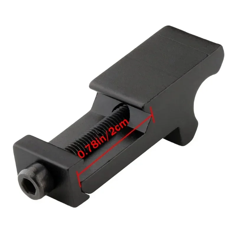 45 Grad Winkel versatz Seiten adapter rts 20mm Picatinny Rail Waffe Taschenlampe Zubehör