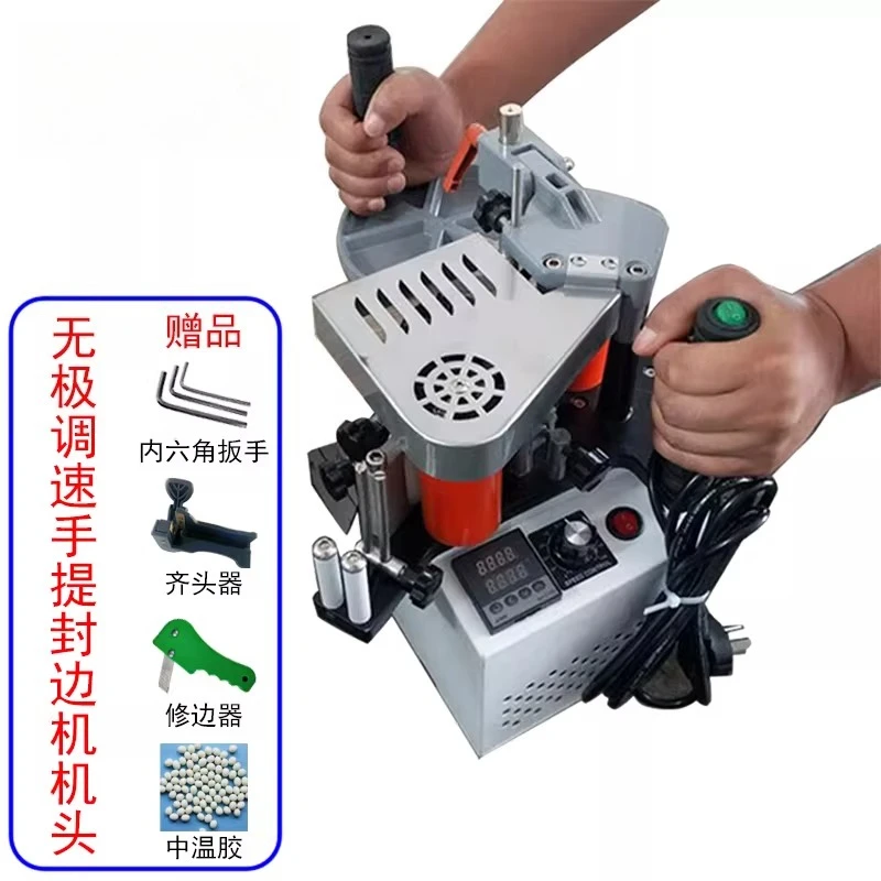 Portable Edge Banding Machine Manual Portable Small Curved Linear Home Improvement Double Sided Glue Edge Banding Machine Woodwo