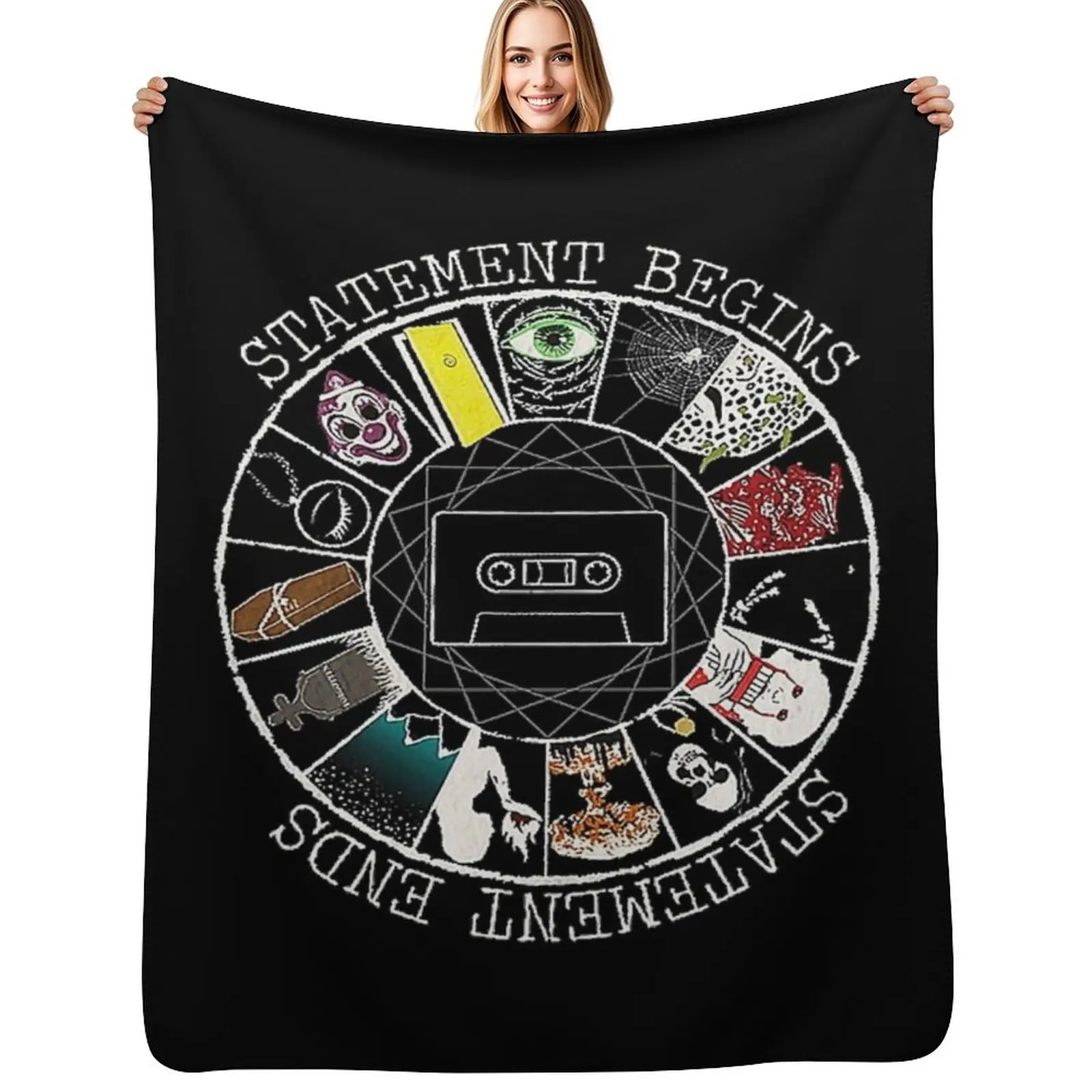 THE MAGNUS ARCHIVES Throw Blanket Designers valentine gift ideas Flannels Warm Flannel Fabric Blankets For Sofas Blankets
