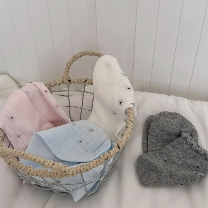 SP & CITY الصيف البولكا نقطة الدانتيل الجوارب القصيرة فتاة حلوة كشكش جوارب قطنية المرأة عادية القطن رقيقة تنفس العظم الجوارب