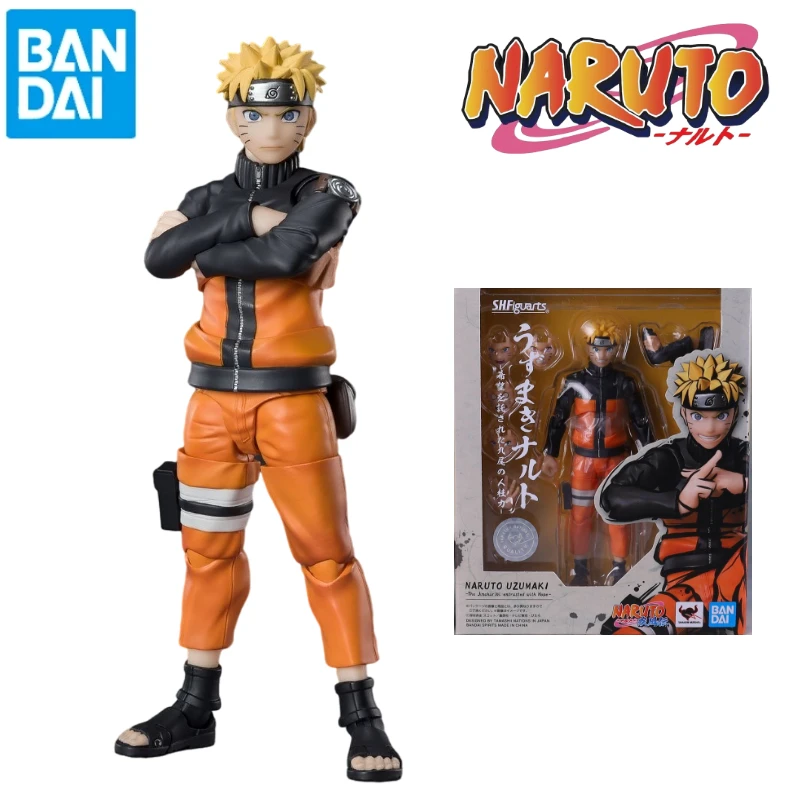 In Stock BANDAI S.H.Figuarts Uzumaki Naruto The Nine-Tailed Jinchuuriki Given Hope Movable Anime Action Figure Toys Collectible