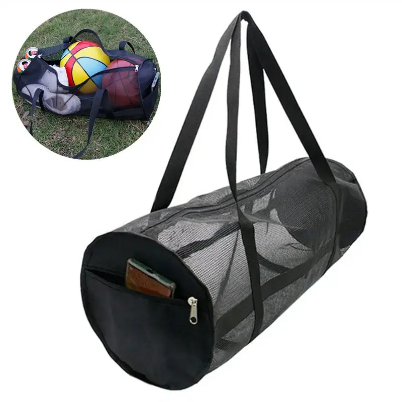 Drawstring Sports Ball Bag Football Mesh Bag Basketball Backpack Football Soccer Volleyball Ball Storage Bags Swimming Gear Bag