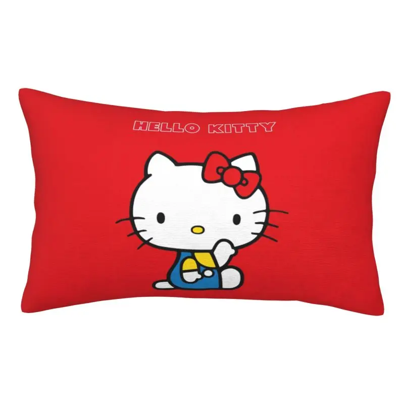

Роскошные наволочки Hello Kitty с рисунком кота, 75 см x 50 см, прямоугольная наволочка для кровати, дивана