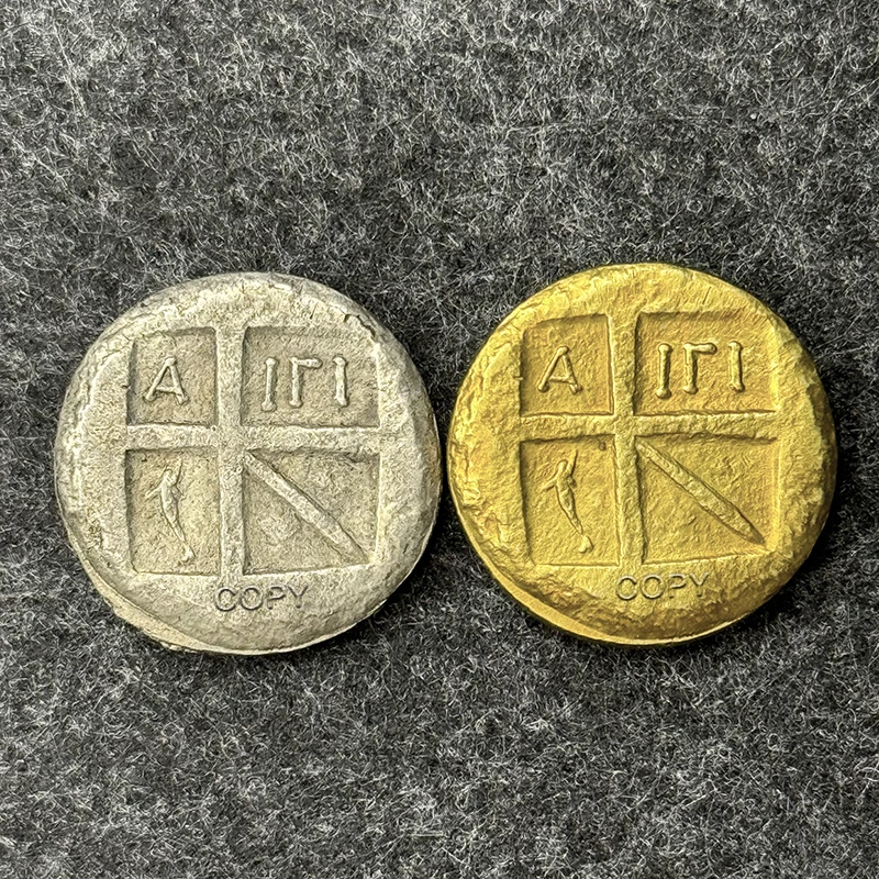 1pc gold/silver turtle ancient Roman Greek coin, lucky decoration medal, travel souvenir collection gift
