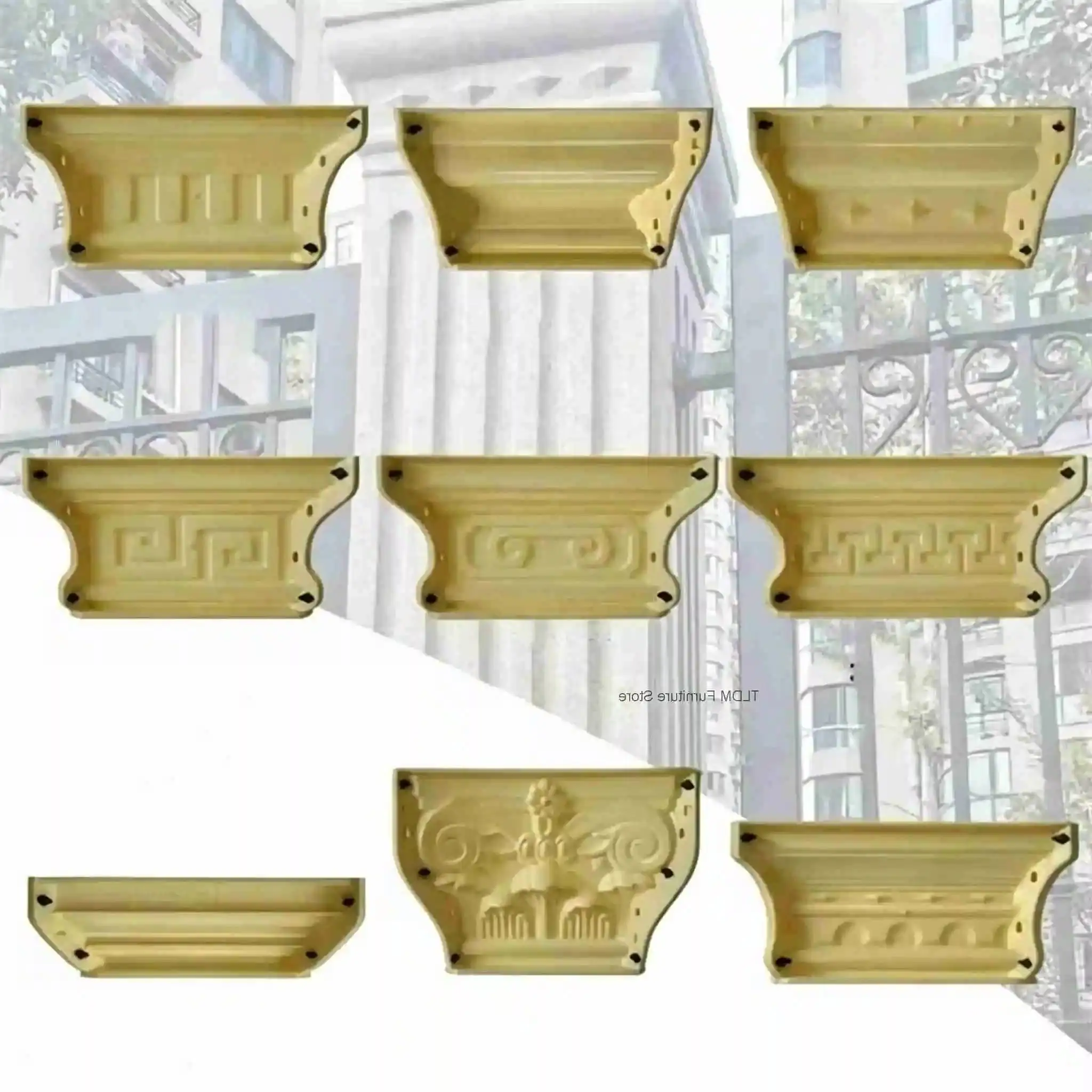 Cap Head European Roman Garden Column Villa Mold Gate Column Column Mold Square ABS Plastic Architectural Decorative Cement Mold