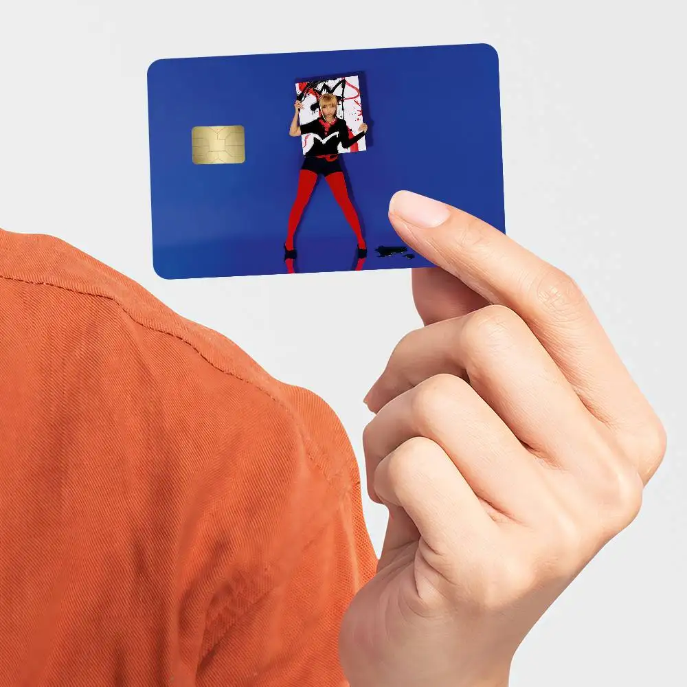 ملصقات بطاقات الائتمان المصنوعة من Singer PinkPantheress Fancy Some More من ملصقات تمرير الحافلة وديكور رائع مقاوم للماء مكون من 4 قطع #2