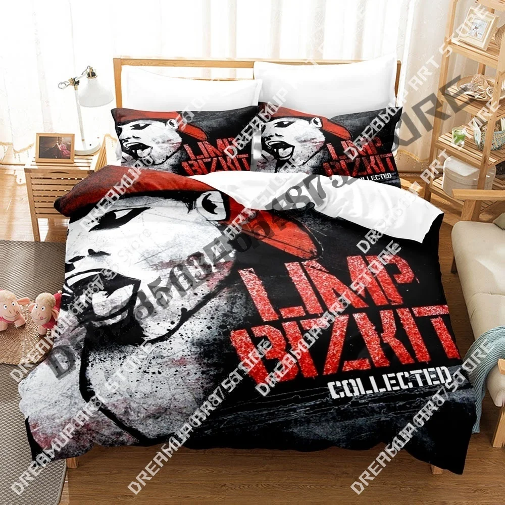 3D Print 2025 Limp Bizkit Bedding Set Single Twin Full Queen King Size Bed Set Adult Kid Bedroom Duvetcover Sets Anime Bed