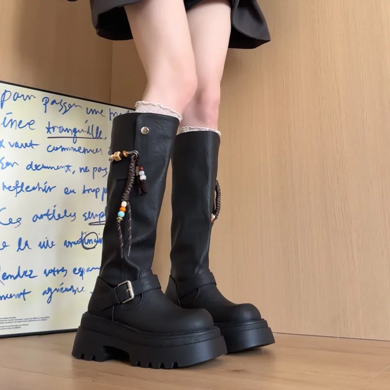 

Новинка 2023 года, женские высокие сапоги на высоком каблуке, модные модельные туфли, дизайнерские модельные женские туфли-лодочки, зимние роскошные сапоги челси до колена