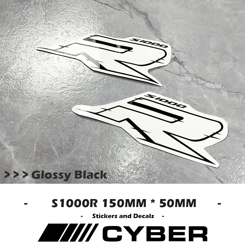 S1000R 150MM*50MM A Pair For BMW S1000R 2X Motorcycle Fairing Shell Head Sticker Decal Cutout Lines Custom Color